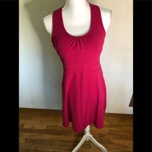 Lucy red/pink dress with shelf bra